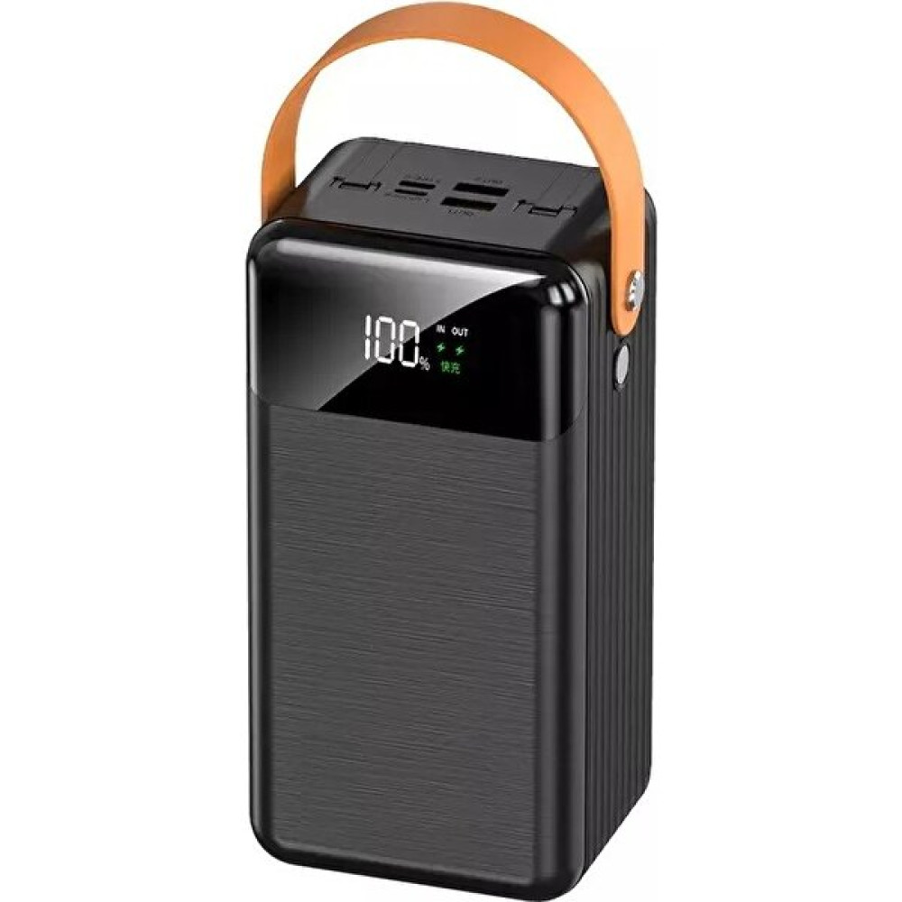 Sprange SRP23 27W Pd Qc 3.0 Dahili Kablolu LED Fenerli 50.000 Mah Powerbank - Siyah Taşınabilir Şarj Cihazı - Powerbank Fiyatı