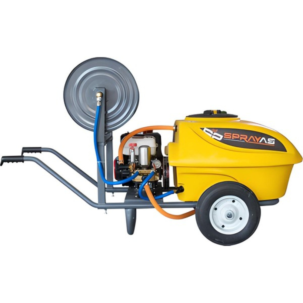 Sprayas Benzinli 6,5hp Pistonlu Ilaçlama Makinesi 100LT İlaçlama Makinesi Fiyatı