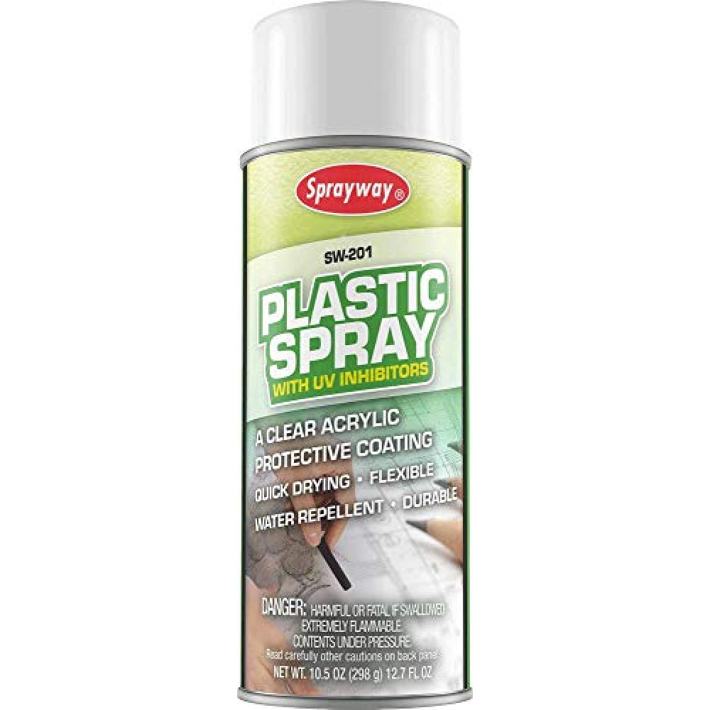 Sprayway Plastic Spray Clear Fixative, 10.5 oz. can, 1 Count
