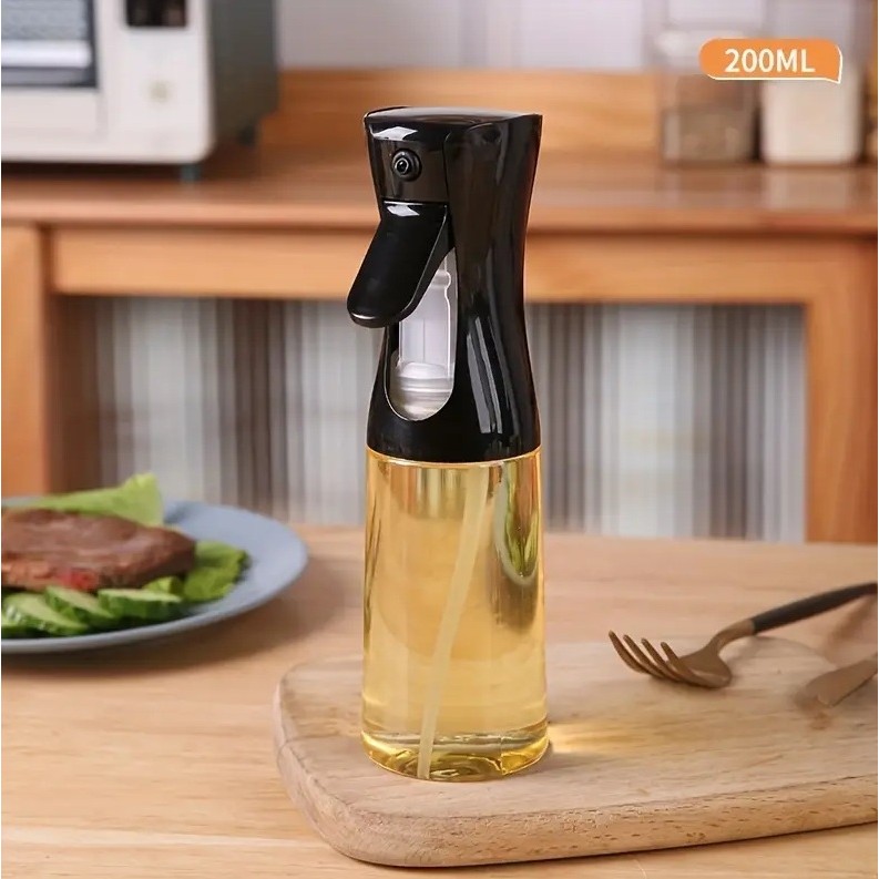 Sprey Yağdanlık Püskürtme Şişesi Cam Fısfıs Yağlık Airfryer Fritöz Yağ Püskürtücü 200 ml - Beyaz Diğer Fiyatı