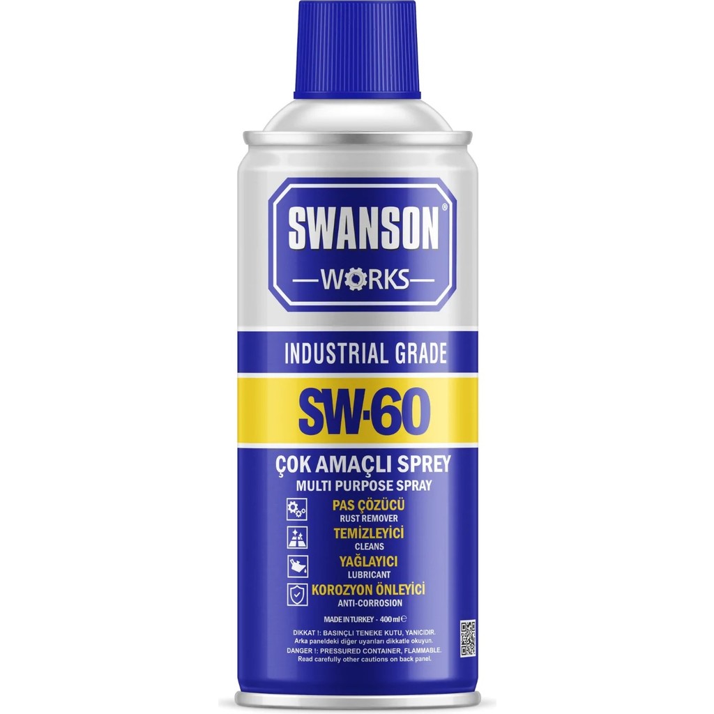 Spreycim Swanson Works Sw-60 Pas Sökücü Korozyon Önleyici Çok Amaçlı Multi Sprey 400 ml Bakım Spreyleri Fiyatı