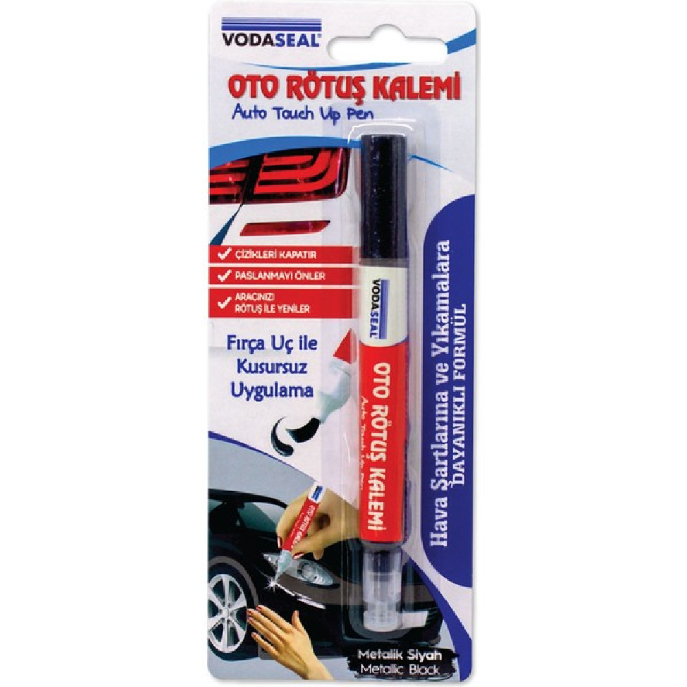 Spreycim Vodaseal Oto Rötuş Boya Kalemi Çizik Giderici Metalik Siyah 5 ml Oto Çizik Giderici Fiyatı