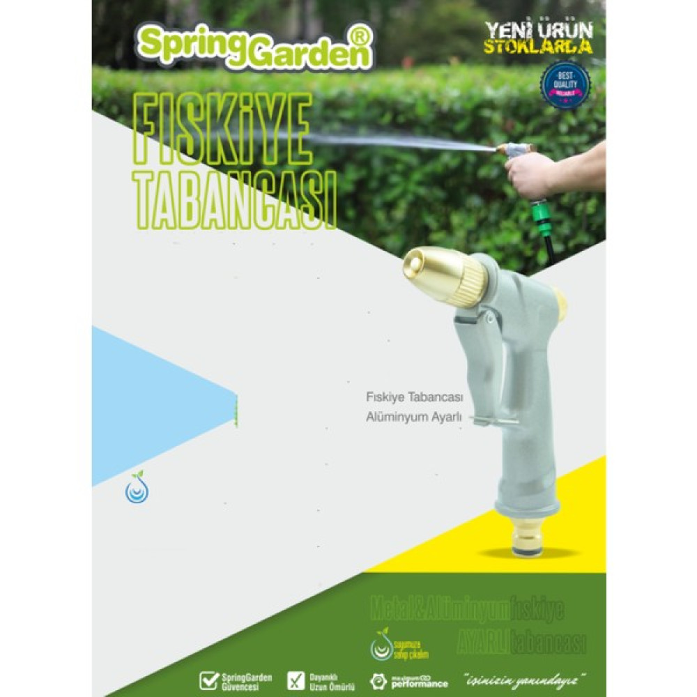 Spring Garden Fıskiye Alüminyum Adaptörlü Ayarlı - 1 Bahçe Malzemeleri Fiyatı