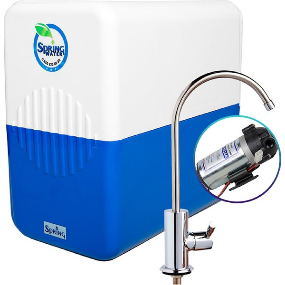 Spring Water 9 Aşamalı Pompalı Motorlu Su Arıtma Cihazı Bahçe Makinesi Fiyatı