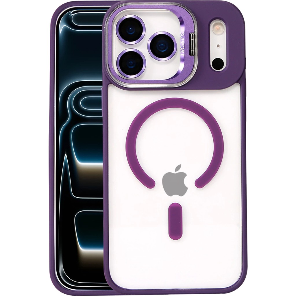 Sptrns Joko Apple Iphone 17 Pro Max Remim Lensli Magsafe Standlı Kapak - Derin Mor Cep Telefonu Fiyatı