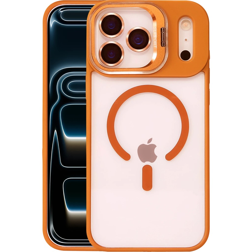 Sptrns Joko Apple Iphone 17 Pro Max Remim Lensli Magsafe Standlı Kapak - Turuncu Cep Telefonu Fiyatı