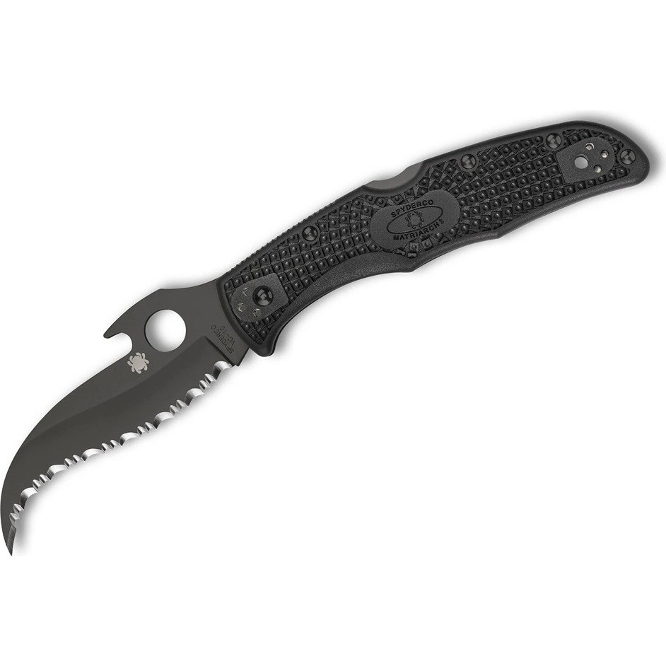 Spyderco Matriarch 2 Black Lightweigt Emerson Opener Black Blade Spyderedge Çakı Diğer Fiyatı
