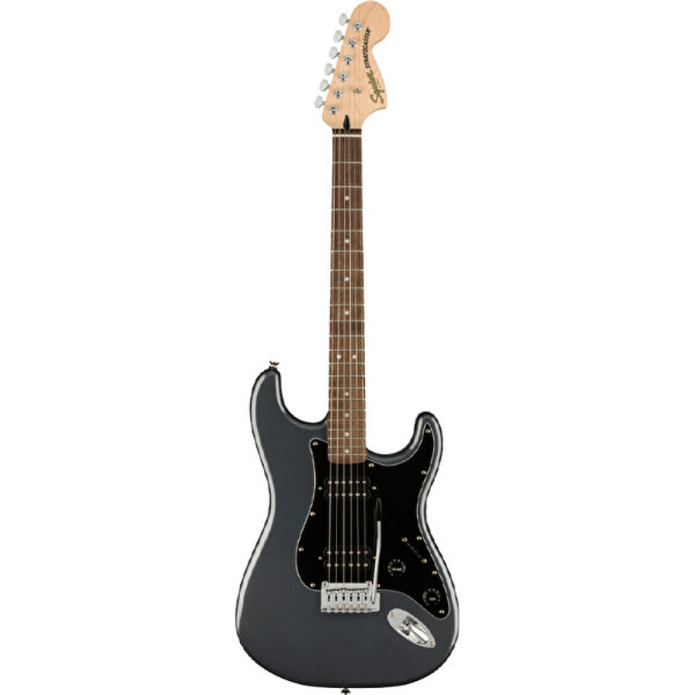 Squier Affinity Stratocaster HH Laurel Klavye Charcoal Frost Metallic Elektro Gitar - Gri Elektro Gitarlar Fiyatı