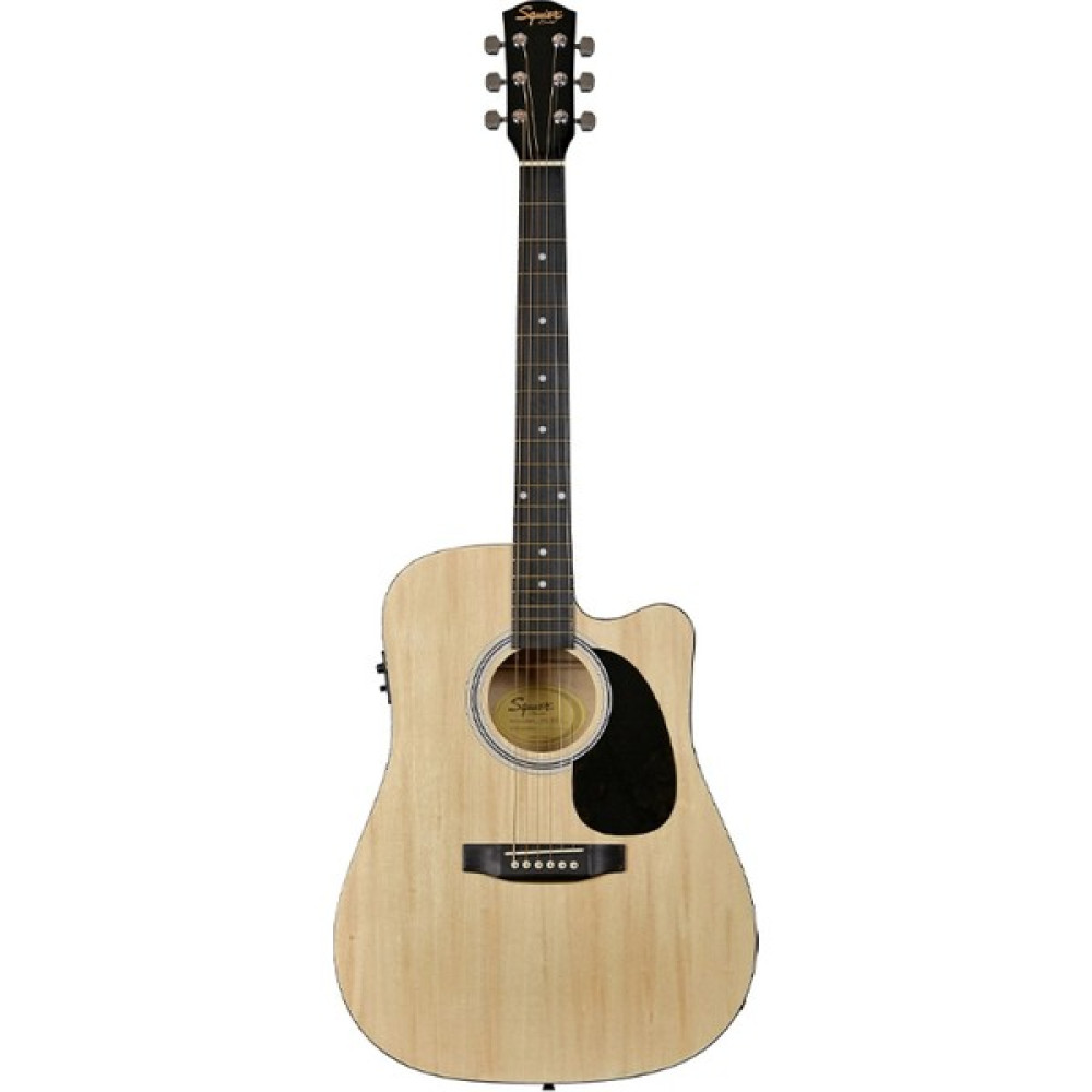 Squier SA-105CE Dreadnought Cutaway Natural Elektro Akustik Gitar - Naturel Akustik Gitarlar Fiyatı