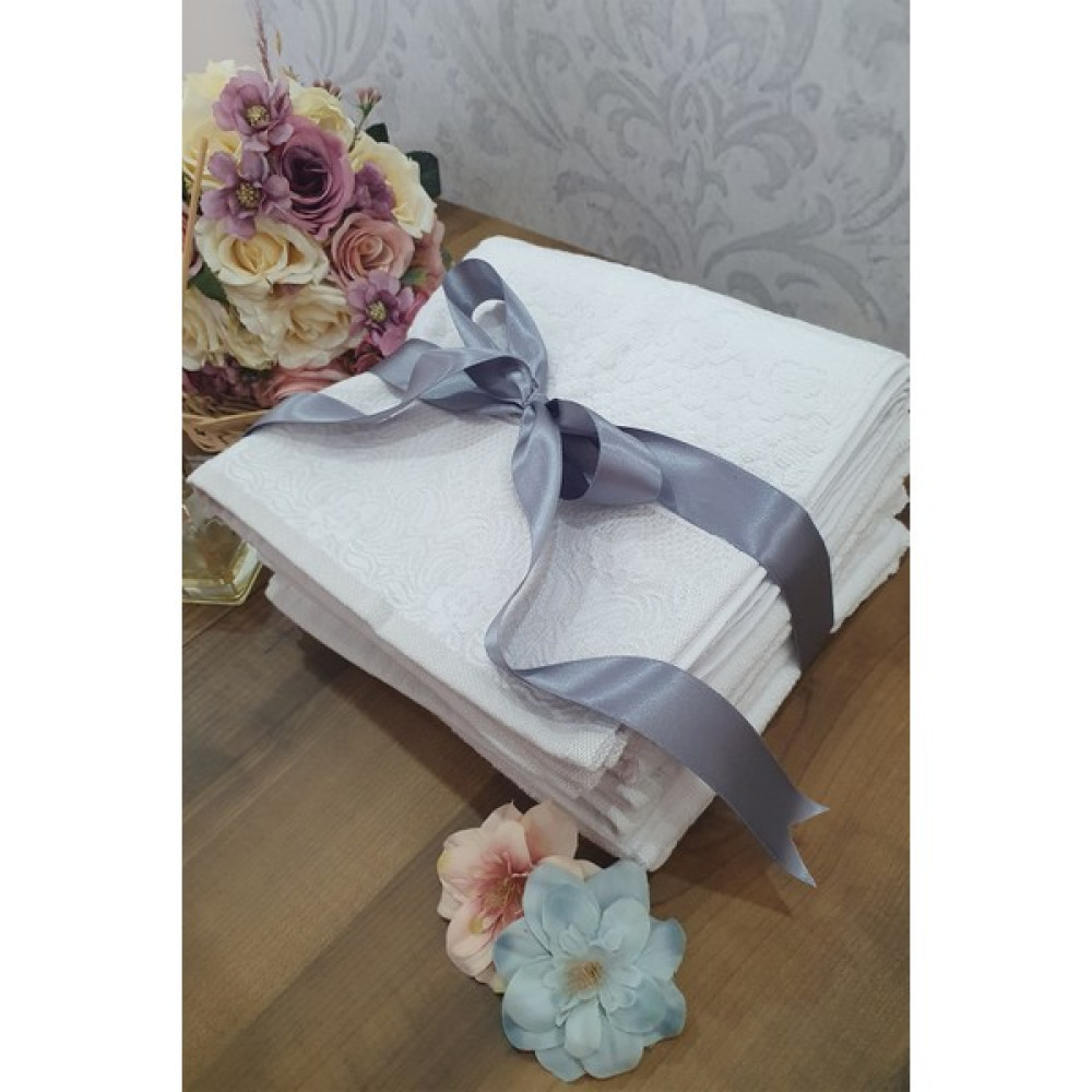 S&r Bambu Havlu Seti El-Yüz Havlusu 4'lü Çeyiz Seti 50X90 cm - 50 x 90 cm - Beyaz El / Yüz Havlusu Fiyatı