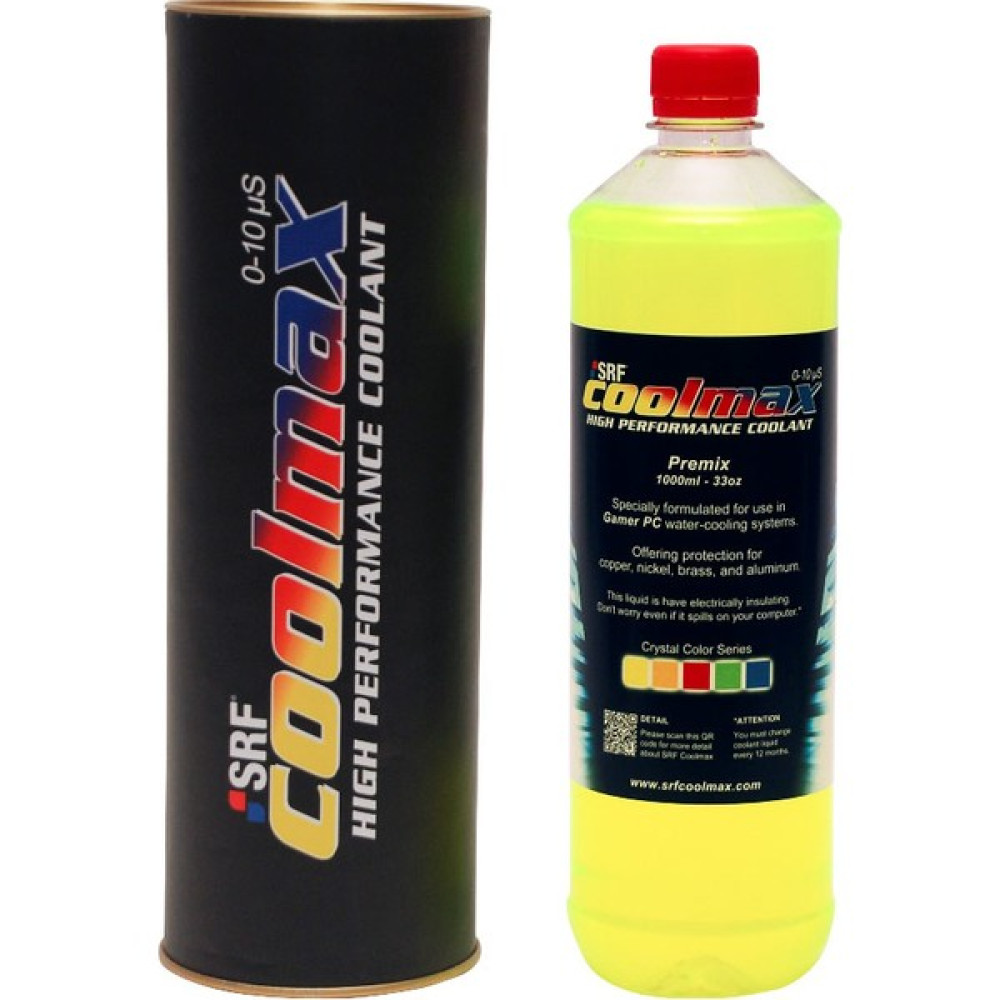 Srf Coolmax Bilgisayar Soğutma Sıvısı 1000ML - Asit Sarı Soğutucular Fiyatı