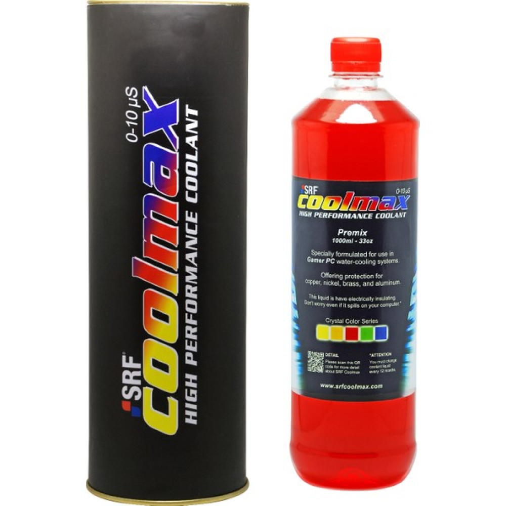 SRF Coolmax Bilgisayar Soğutma Sıvısı Kristal Kırmızı 1 lt Soğutucular Fiyatı