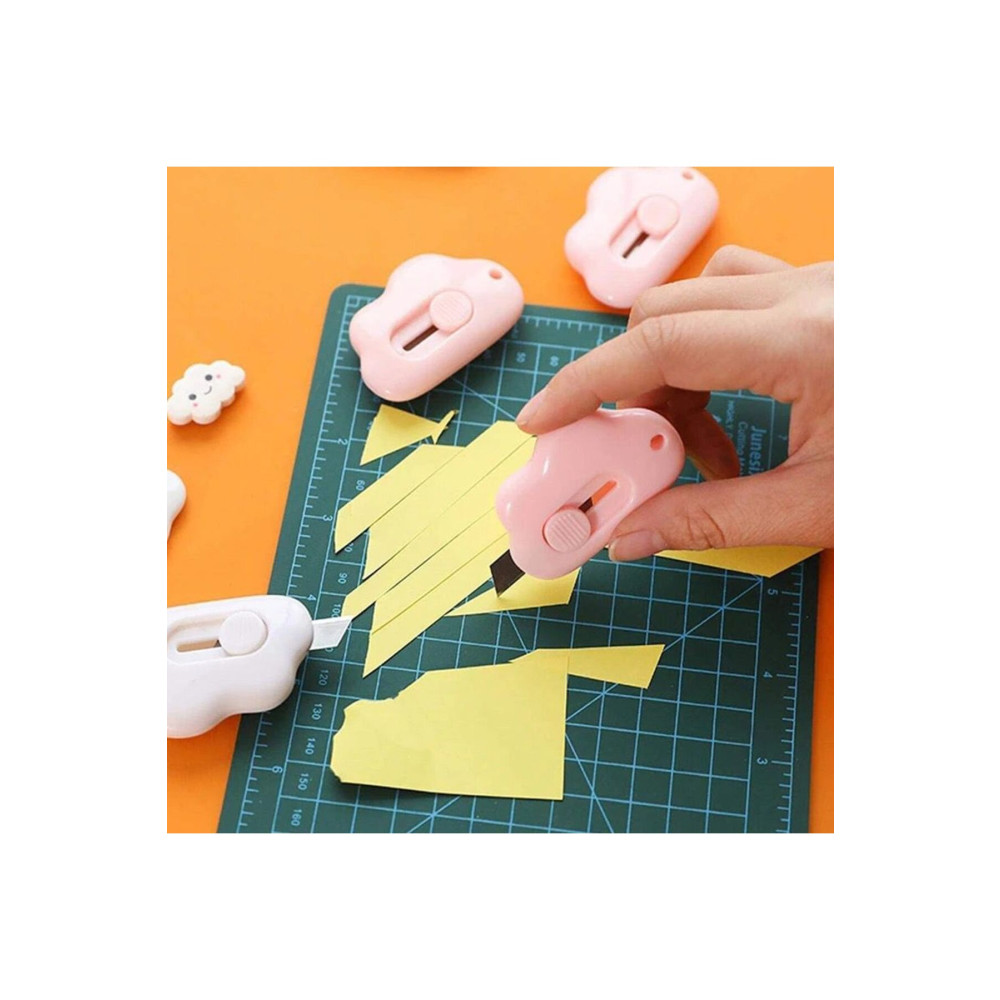 srtfootcare Taşınabilir Sevimli Bulut Şeklinde Falçata - Maket Bıçağı 1 Adet Pembe Nalburiye & Hırdavat Fiyatı