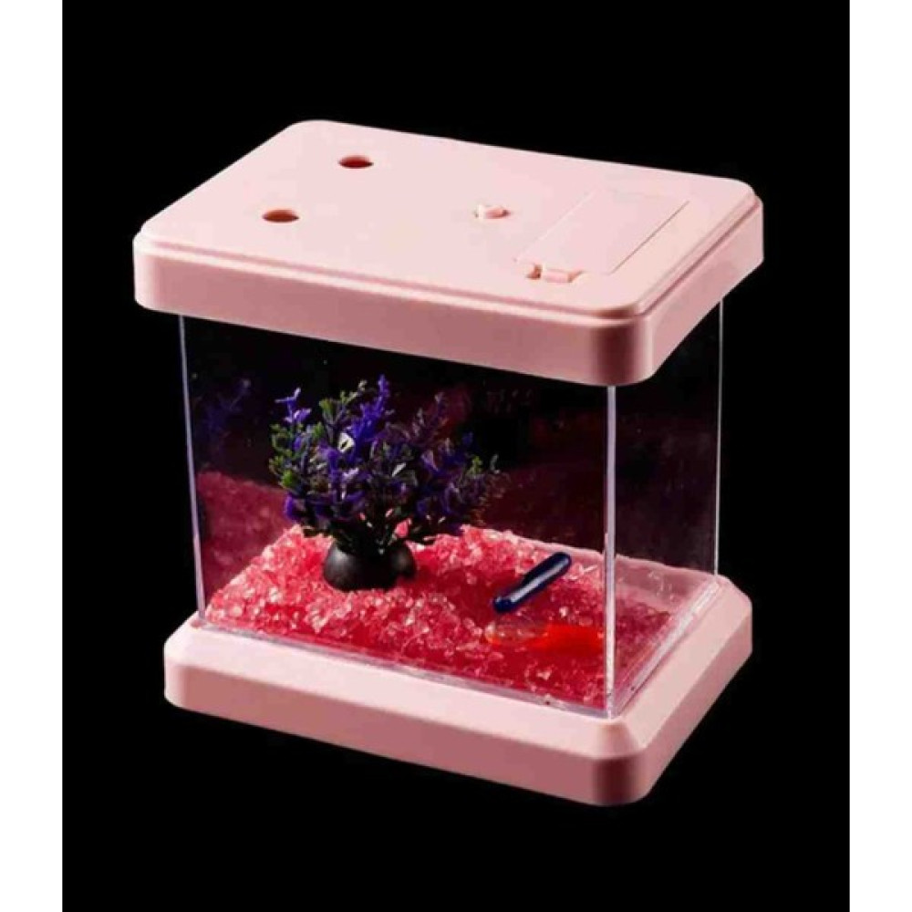 Sry Home Mini Renkli Balık Tankı Renk Pembe Evcil Hayvan Ürünleri Fiyatı