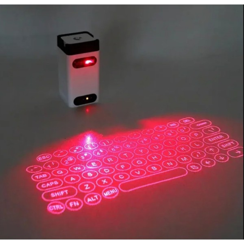 Sry Home Sanal Lazer Klavye Bluetooth Kablosuz Dokunmatik Projektör Telefon Klavyeleri - Beyaz Bilgisayar Çevirici ve Adaptörü Fiyatı