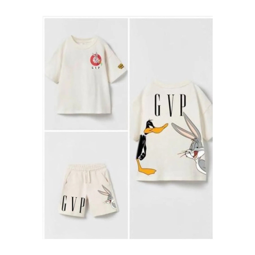 SS ÇEliK KOOP Disney Bugs Bunny Baskılı Oversize Rahat Esnek Kalıp Yazlık Tişört Şort Takım 8-9 Yaş Beden Bebek Giyim-Tekstil Fiyatı