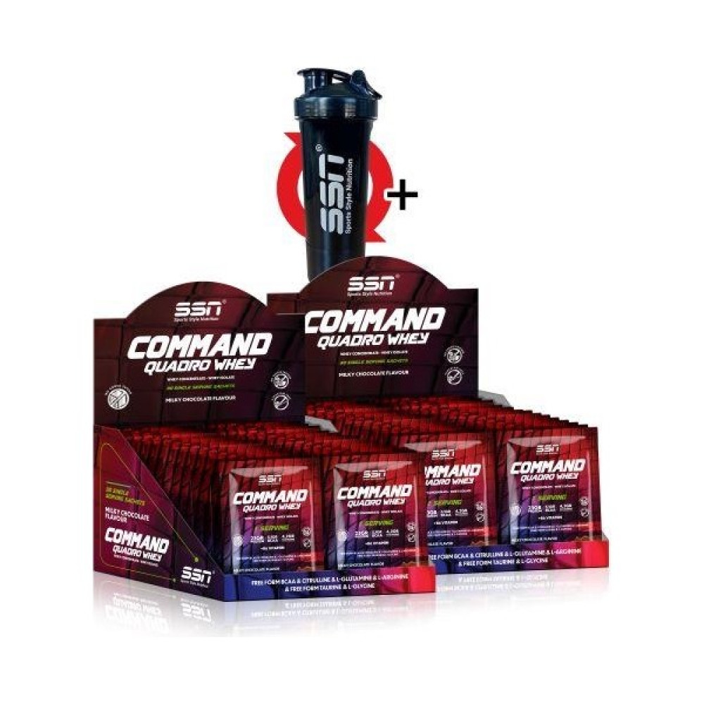 SSN Sports Style Nutrition Ssn Command Quadro Whey 30 gr x 60 Sachets 1800 gr Mıx1 (Çikolata-Çikolata) Protein Tozları Fiyatı
