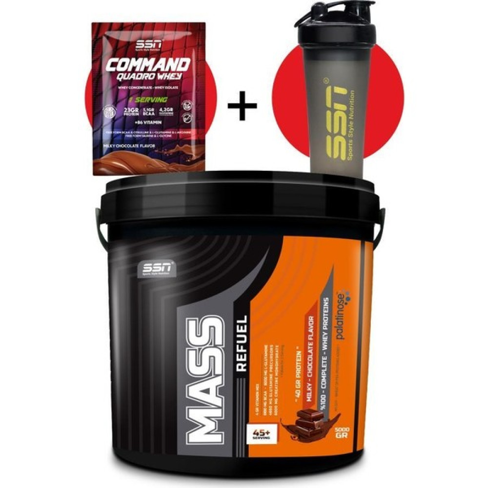 SSN Sports Style Nutrition Ssn Mass Refuel 5 kg Sütlü Çikolata Sporcu Besinleri Fiyatı