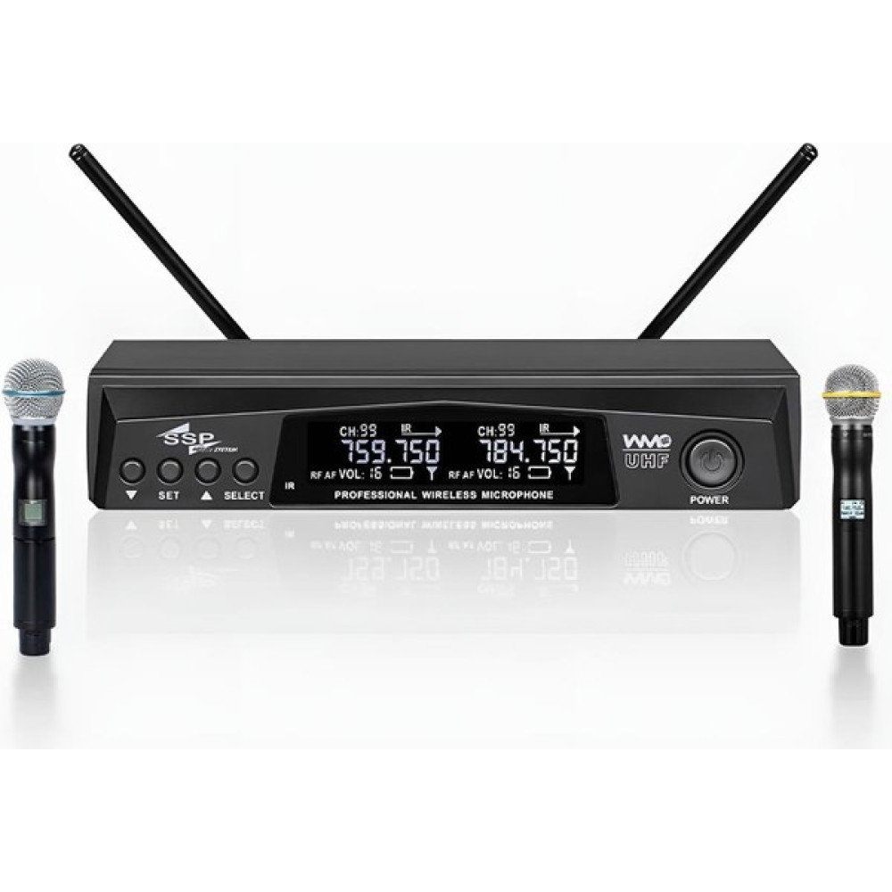 Ssp Profesyonel Audio WM602-33 Çift El Telsiz Mikrofon Sistemi - Siyah Oto Boyaları Fiyatı