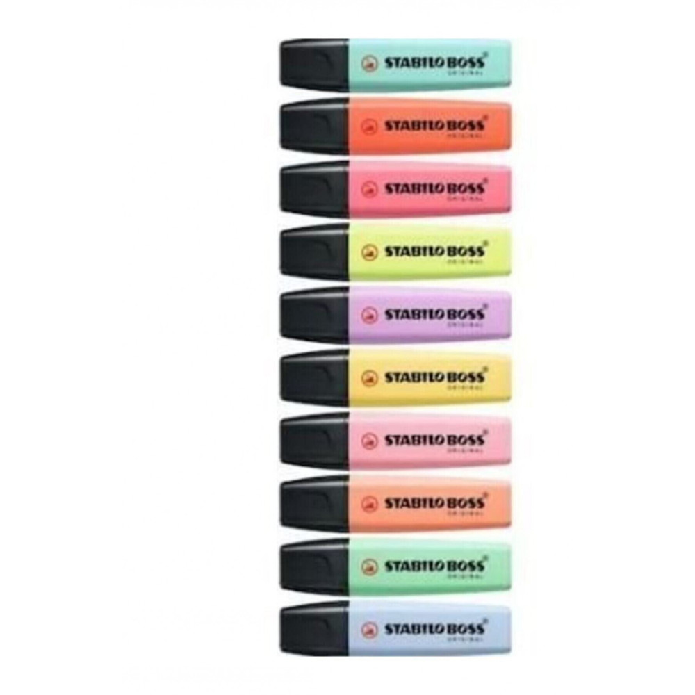 Stabilo Boss Pastel 10 Renk Fosforlu Kalem Seti Fosforlu Kalem Fiyatı