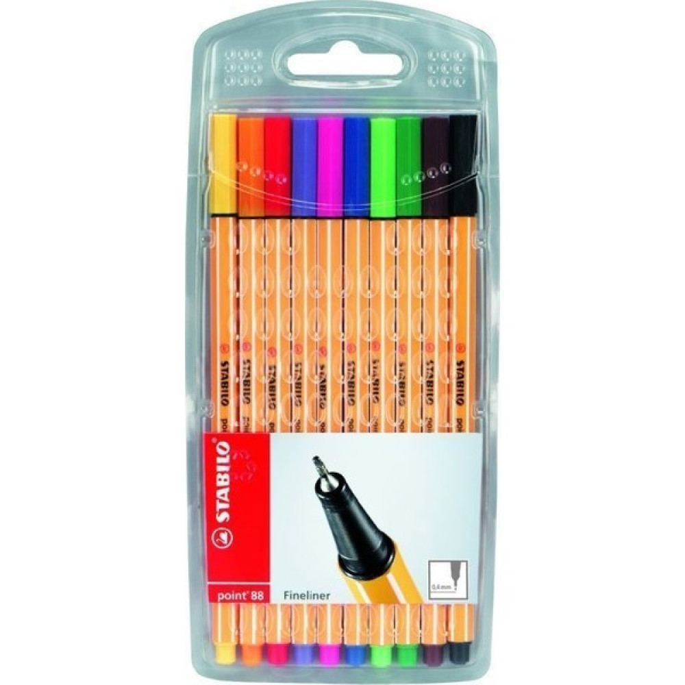 Stabilo Gliss Kalem Point 88 10 Renk 8810/77 - 10'lu Keçe Uçlu Kalem Fiyatı