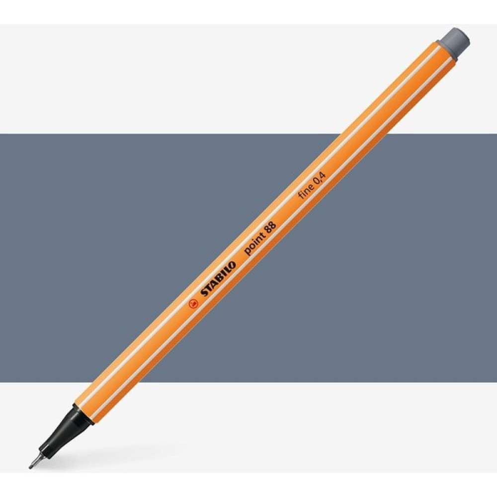 Stabilo Point 88 Fineliner Pen 0.4mm Ince Keçe Uçlu Kalem Koyu Gri - Renkli - Standart Keçe Uçlu Kalem Fiyatı