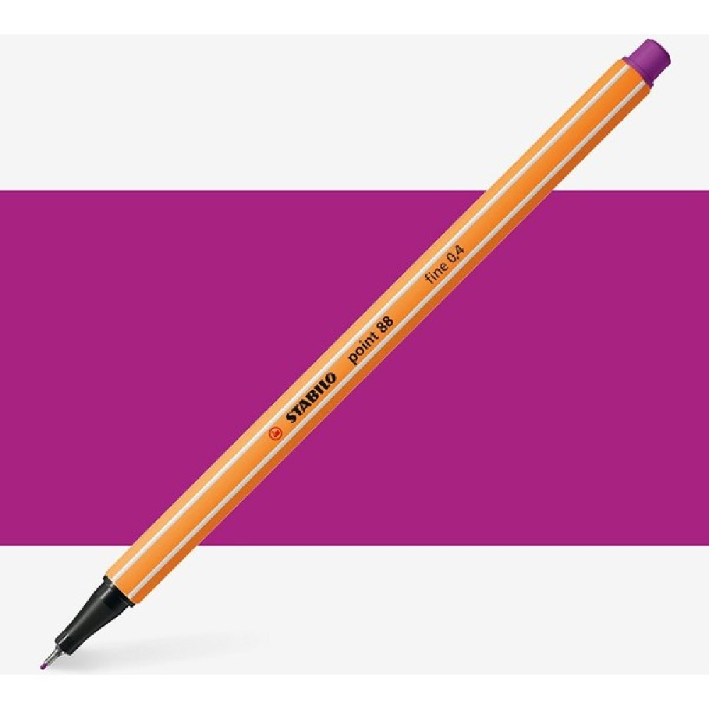 Stabilo Point 88 Fineliner Pen 0.4mm Ince Keçe Uçlu Kalem Lila - Renkli - Standart Keçe Uçlu Kalem Fiyatı