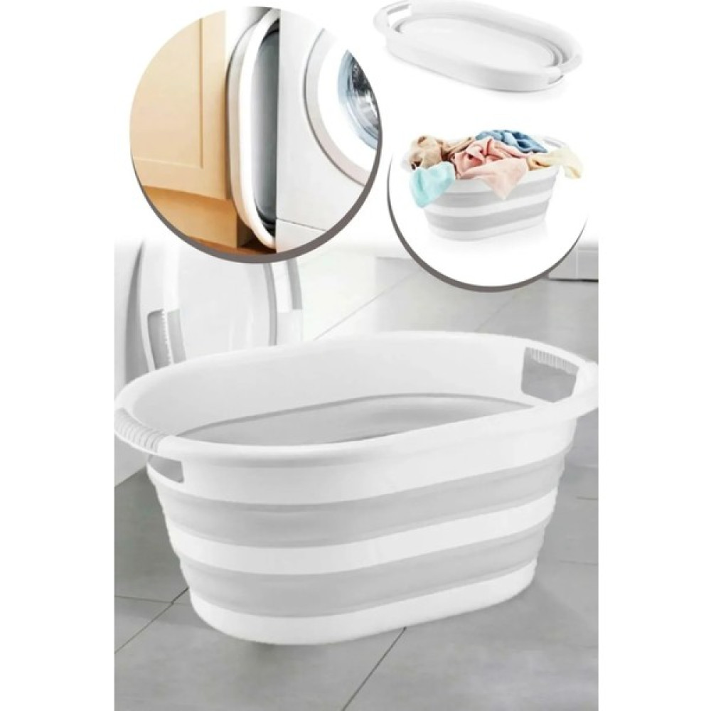 Stace Home Katlanabilir Çamaşır Sepeti (Mega 38LT) Silikon Akordiyon Sepet Fiyatı