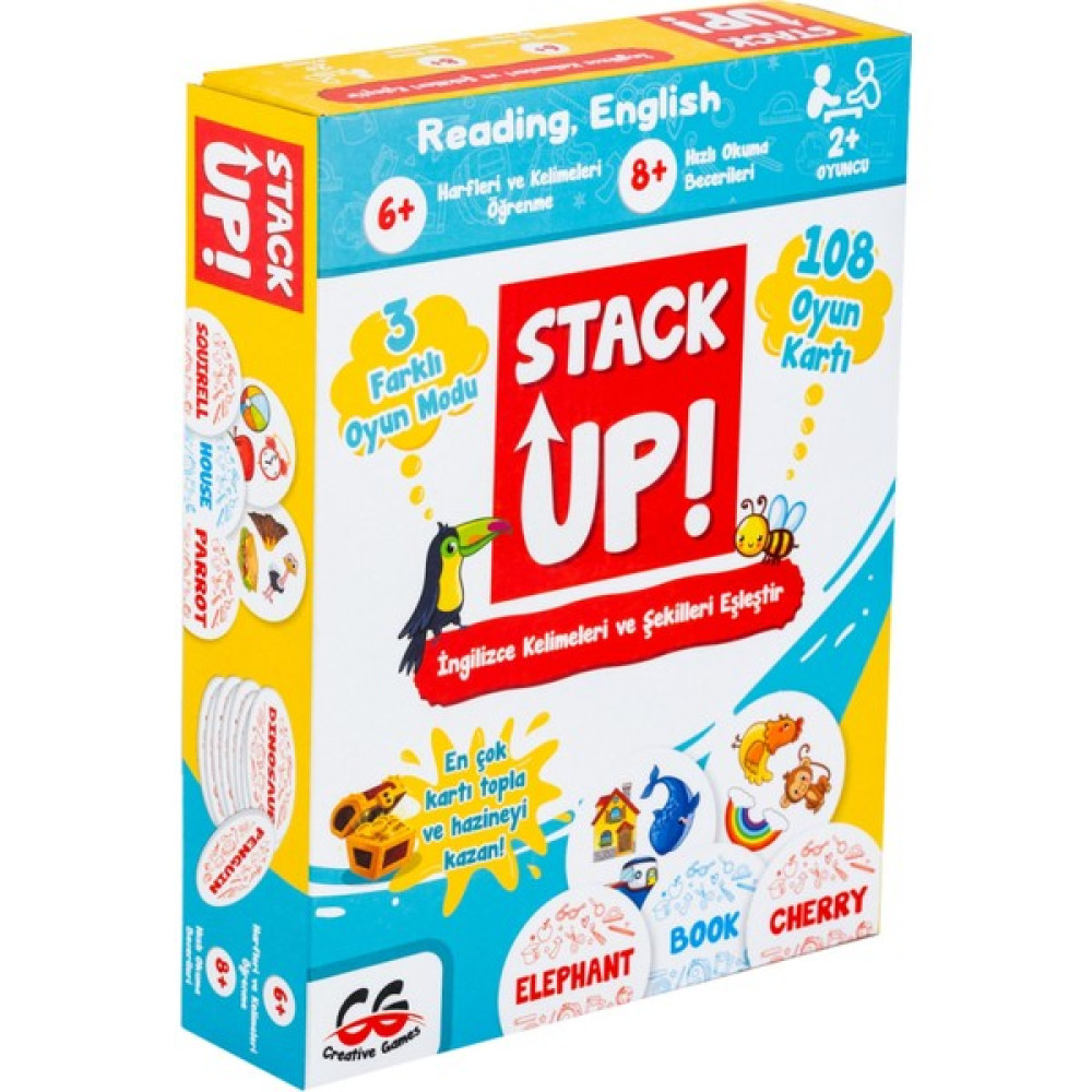 Stack Up! Ingilizce Kelime ve Şekil Kutu Oyunu - Şeffaf Çocuk Oyuncağı Fiyatı