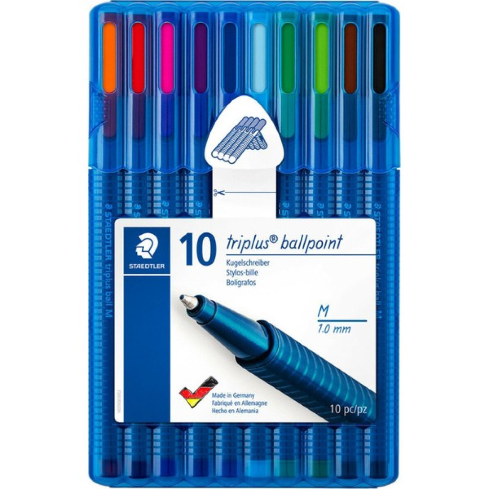 Staedtler 437 MSB10 Triplus Tükenmez Kalem 10'lu Tükenmez Kalem Fiyatı