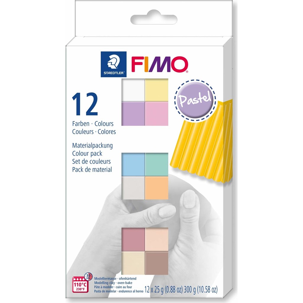Staedtler Fimo Pastel Polimer Kil Seti 12 Renk x 25 Gr. Oyun Hamuru & Kil Fiyatı