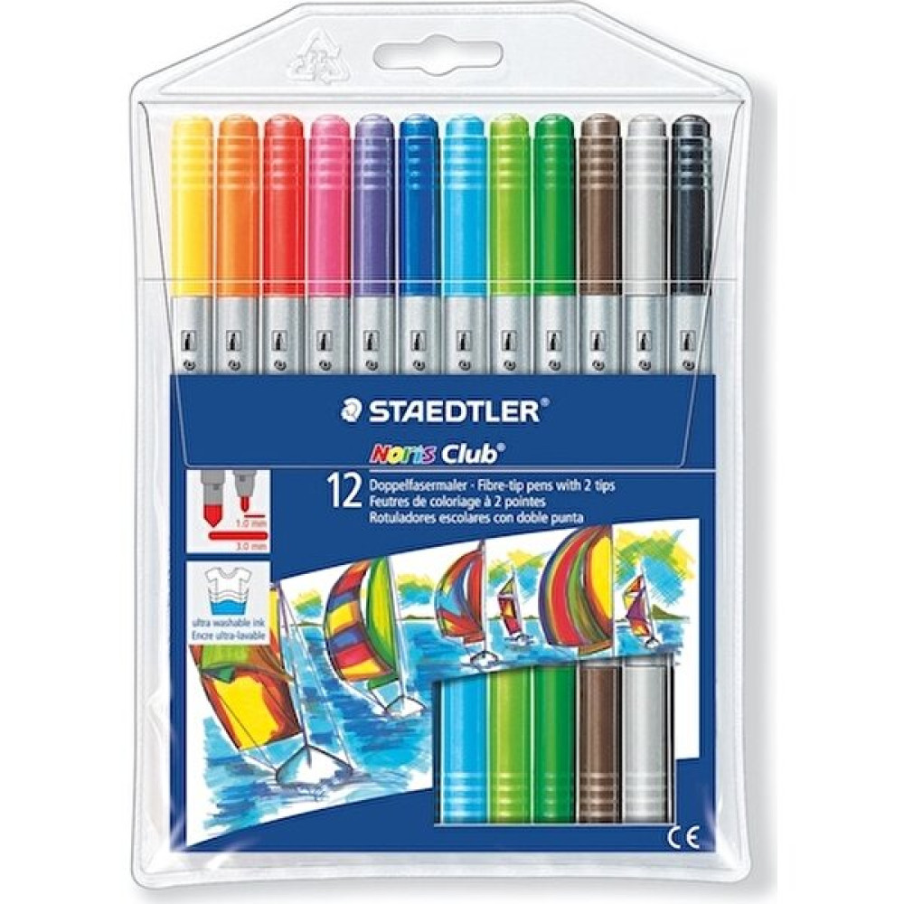 Staedtler Keçeli Kalem Çift Uçlu 12Li 320 Nwp12 Keçe Uçlu Kalem Fiyatı