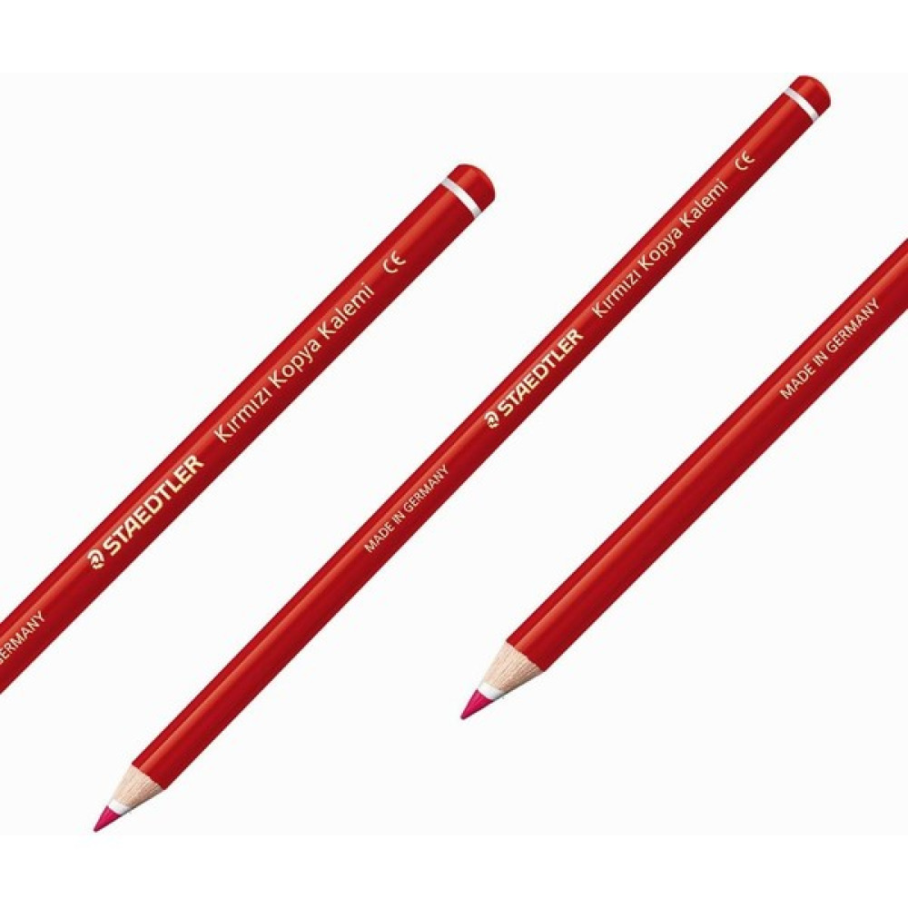 Staedtler Kırılmaya Karşı Dayanıklı Kırmızı Kopya Kalemi 3 Adet (13144-23LN) Kurşun (Ahşap) Kalem Fiyatı