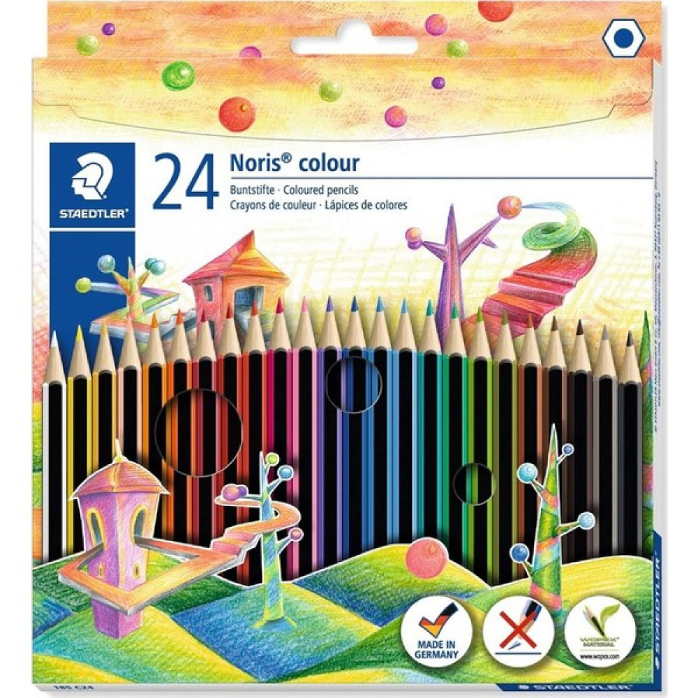 Staedtler Noris Color Kuru Boya 24 Renk 185 C24 Kuru Boya Kalemi Fiyatı