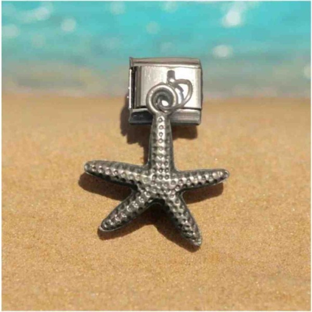 Stainles Steel Italyan Deniz Yıldızı Detaylı Charm - Gümüş Diğer Fiyatı