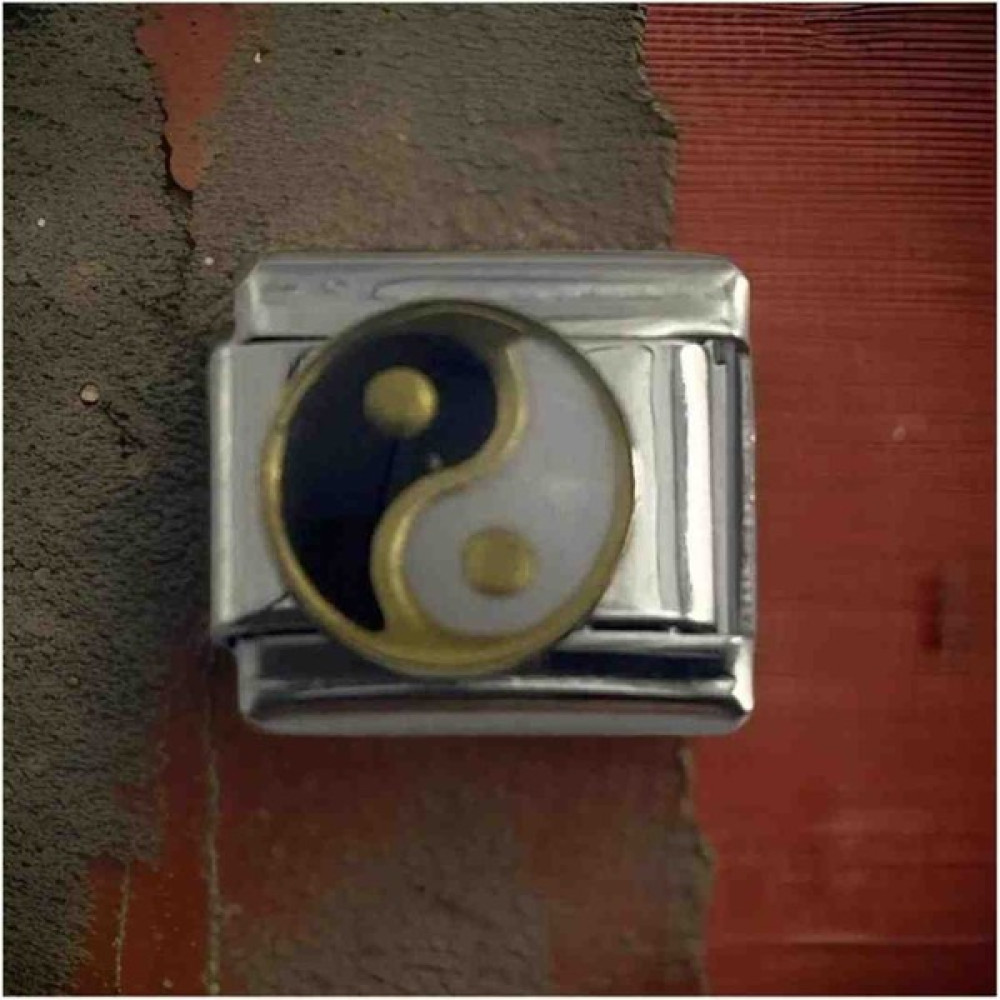 Stainles Steel Italyan Ying Yang Detaylı Charm - Gümüş Diğer Fiyatı