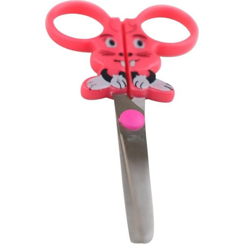 Stainless Çocuk Makası Tavşanlı | Pembe Makas Fiyatı