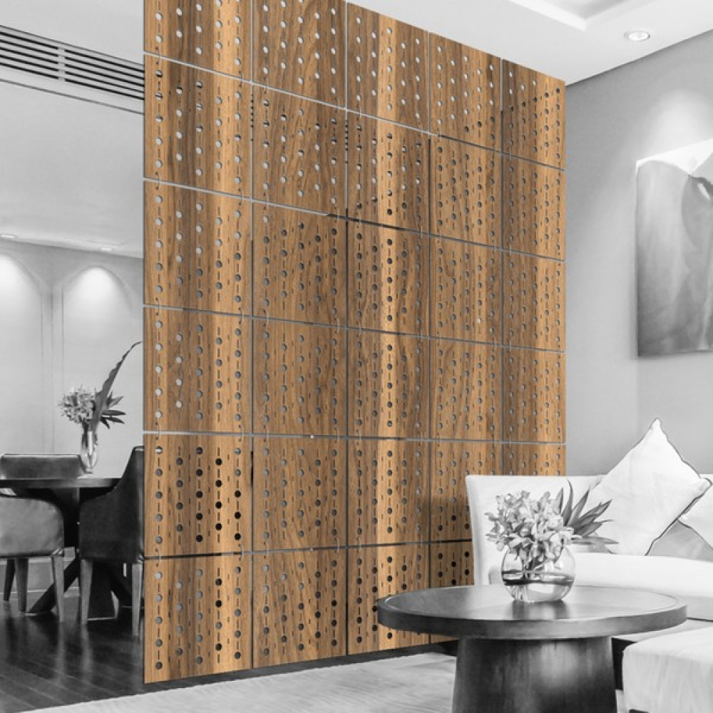 Standarts Lazer Kesim Sarkıt Paravan, Ahşap Seperatör, Panel Levha Seti - 81x81 - Ahşap - Ceviz Oda Mobilyası Takımı Fiyatı