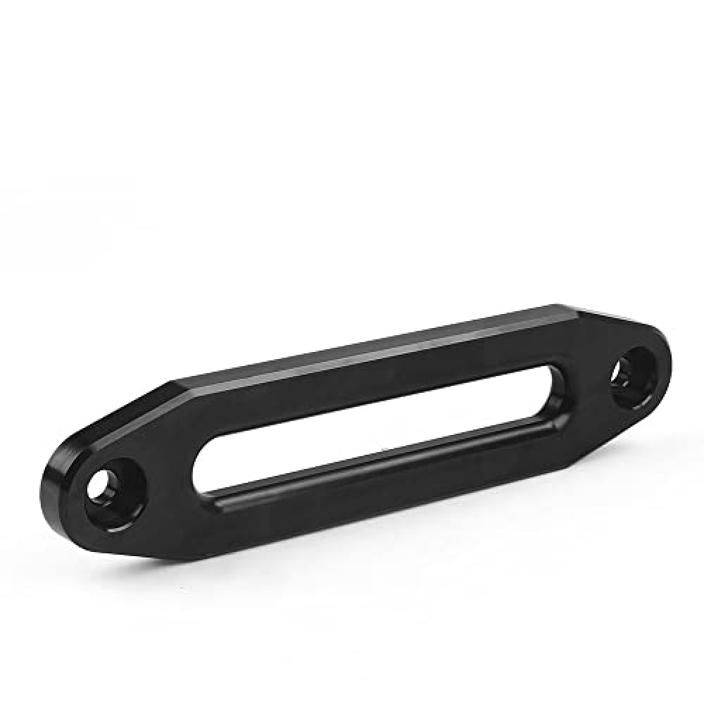 STANDOUTELROAL (Black) Hawse Style Winch Fairlead, Car Hawse Winches Fairlead for Automotive Anchor Cables UTV 4000-6000 lb Winch,6 inch (152mm) Mount Smooth