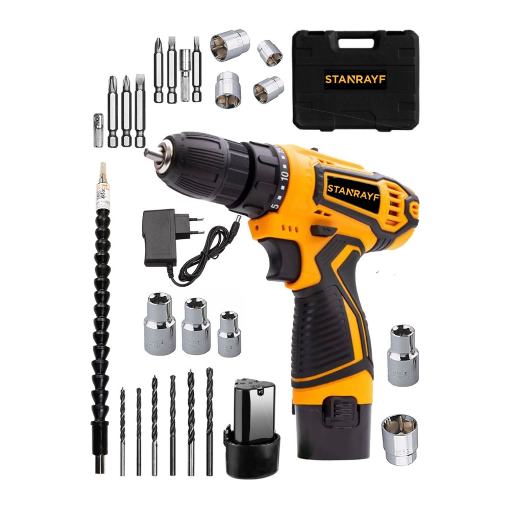 stanrayf Alman H-tech 78 V 14 Ah Çift Çelik Şanzıman Çelik Dişli Dc Motor Çift Akülü Şarjlı Vidalama Matkap Akülü Vidalama Makinesi Fiyatı