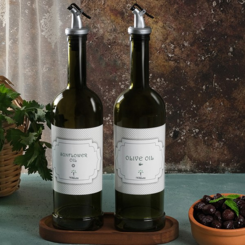 Stantsız Amber 2'li 750 ml Zeytinyağı ve Sıvıyağ Yağdanlık Şişesi Yağlık *bb Mutfak Gereçleri Fiyatı