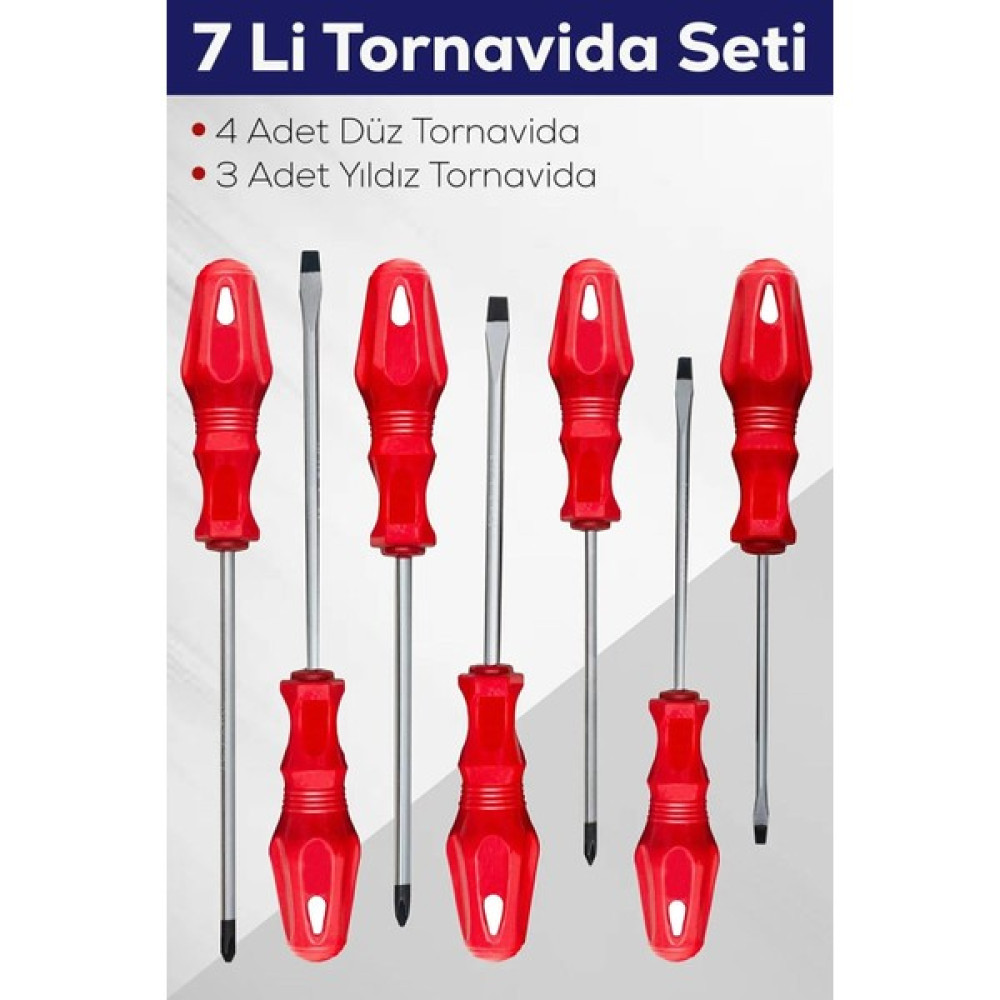 Stanvolt 7'li Tornavida Seti (4 Adet Düz Tornavida 3 Adet Yıldız Tornavida) Oto Boyaları Fiyatı