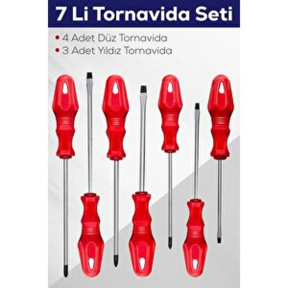 Stanvolt 7'li Tornavida Seti (4 Adet Düz Tornavi̇da 3 Adet Yildiz Tornavi̇da) Tornavida Fiyatı