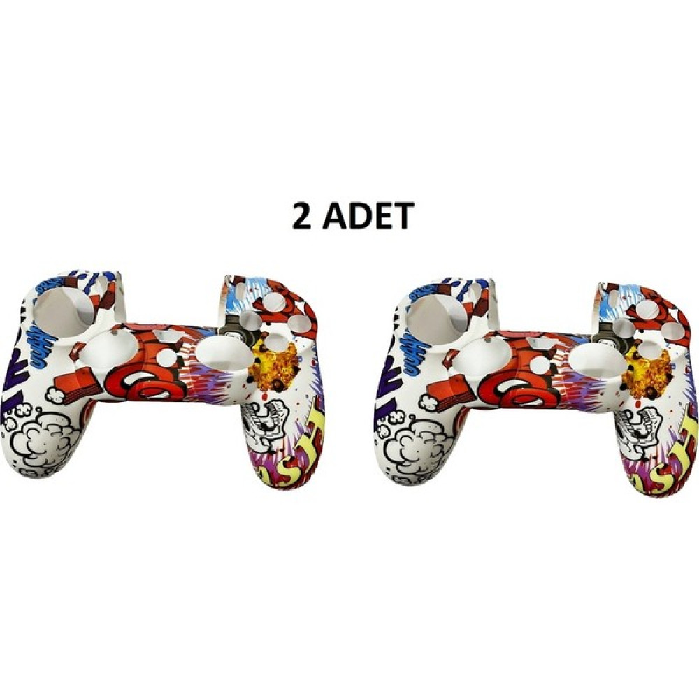 Star Game 2 Adet Ps4 Dualshock 4 Silikon Kılıf ( Beyaz Mavi Kırmızı ) PlayStation 4 PS4 Oyunları Fiyatı