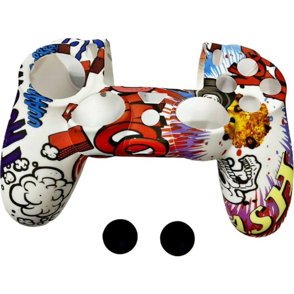 Star Game Ps4 Dualshock 4 Silikon Kılıf ( Beyaz Mavi Kırmızı ) + 2 Adet Analog Koruyucu PlayStation 4 PS4 Oyunları Fiyatı