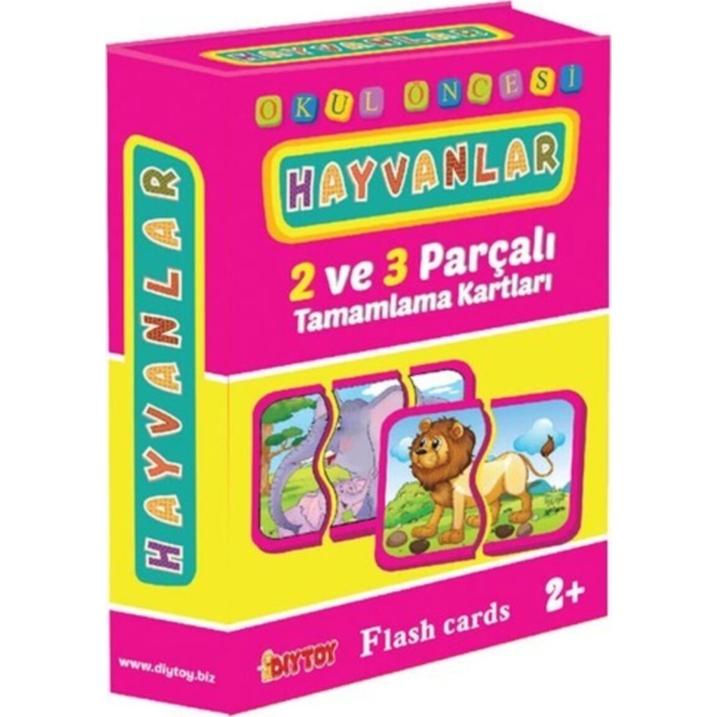 Star Global Eğitici Öğretici 2 ve 3 Parçalı Puzzle Hayvanları Tamamlama ve Tanıma Kartları Anne Bebek Oyuncak Fiyatı