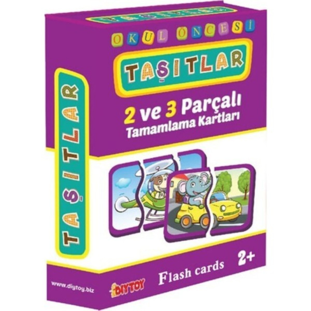 Star Global Eğitici Öğretici 2 ve 3 Parçalı Puzzle Taşıtları Tamamlama ve Tanıma Öğrenme Kartları Eğitici Oyuncak Fiyatı