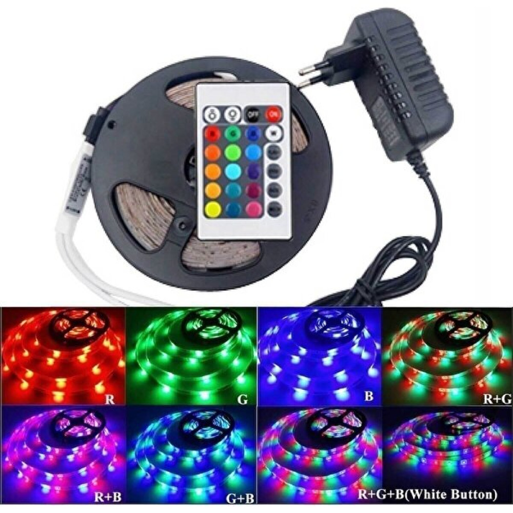 Star Global Kumandalı Trafolu Rgb Şerit LED Animasyonlu Tak Çalıştır Rgb Şerit Işık Aydınlatma 5 Metre Led Aydınlatmalar Fiyatı