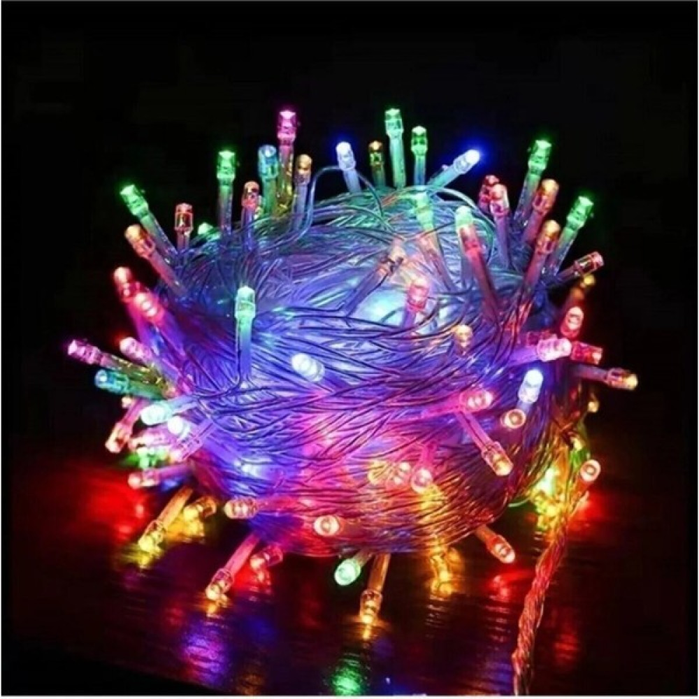 Star Global Renkli 10 Metre 100'LÜ Ledli Yılbaşı Ağaç Işık 8 Fonksiyonlu Rgb Renkli Işık Pirinç Dekoratif LED Led Aydınlatmalar Fiyatı