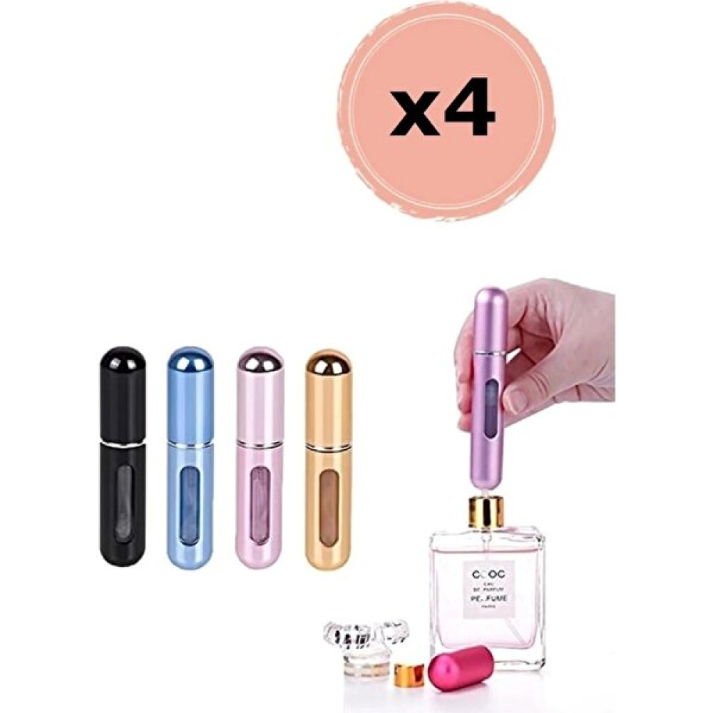 Star Global Taşınabilir Mini Doldurulabilir 4 Adet Parfüm Şişesi Atomizer Parfüm Şişeleri Boş Küçük STRGLBL75 - Karışık Renkli Hediyelik Eşya Fiyatı